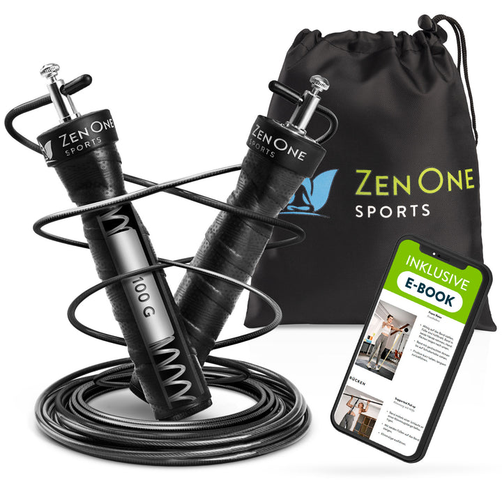 ZenRope Springseil mit Kugellagern & Stahlseil (verstellbar)