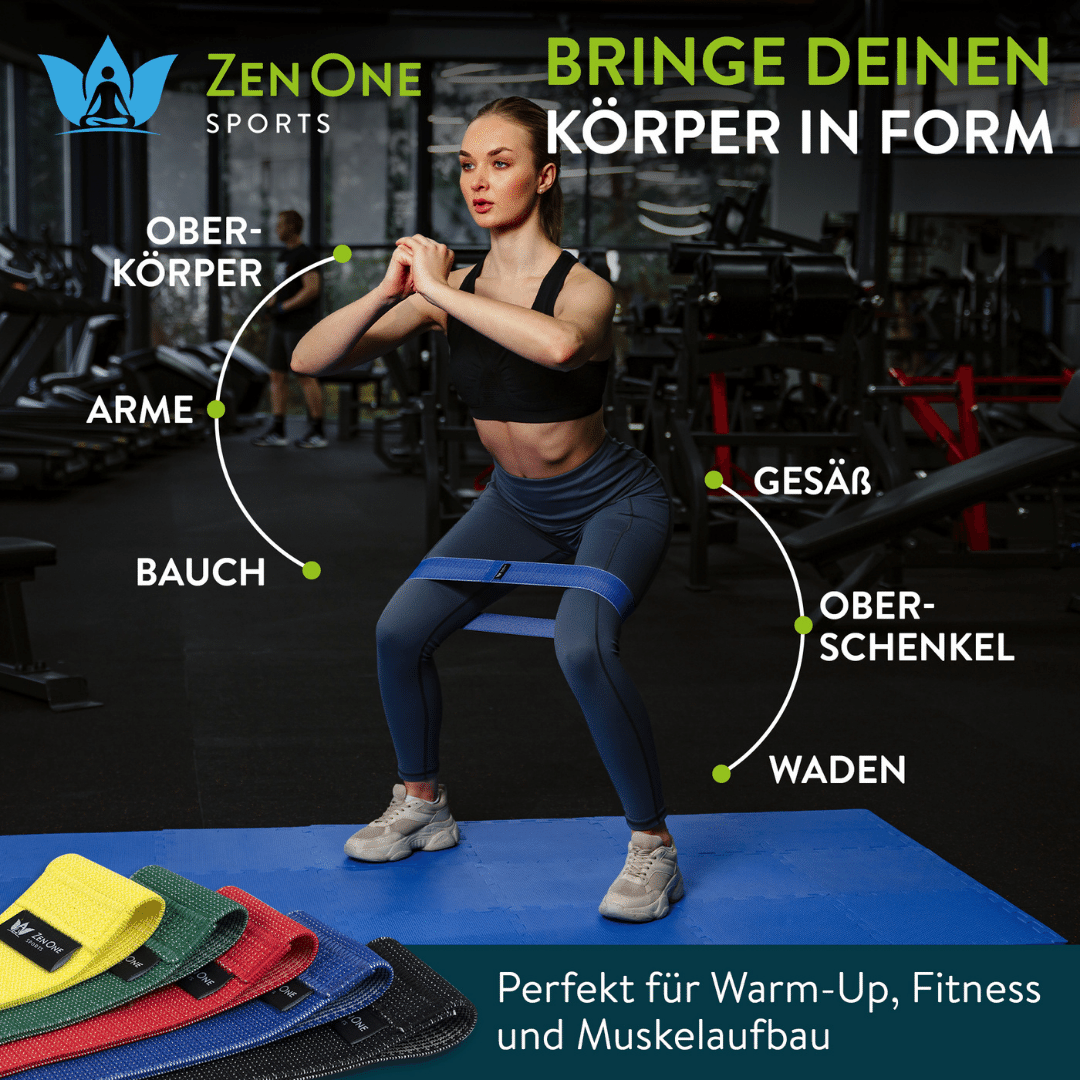 ZenLoops Mini Bands 5er Set – Anwendung beim Training (2)