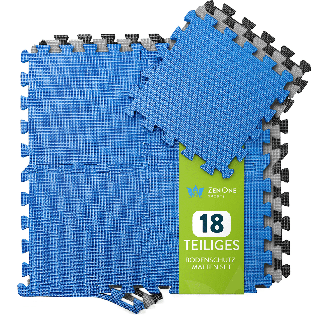 ZenProtect Bodenschutzmatten Set – Puzzlematten 1 cm (180 × 92 cm)
