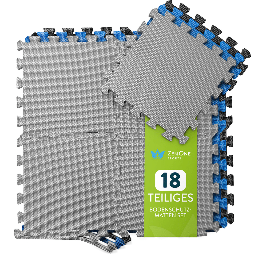 ZenProtect Bodenschutzmatten Set – Puzzlematten 1 cm (180 × 92 cm)