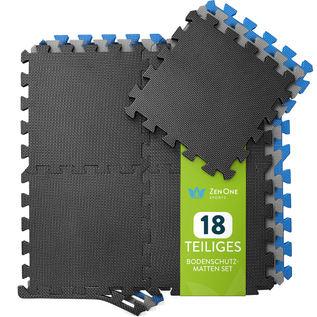 ZenProtect Bodenschutzmatten Set – Puzzlematten 1 cm (180 × 92 cm)