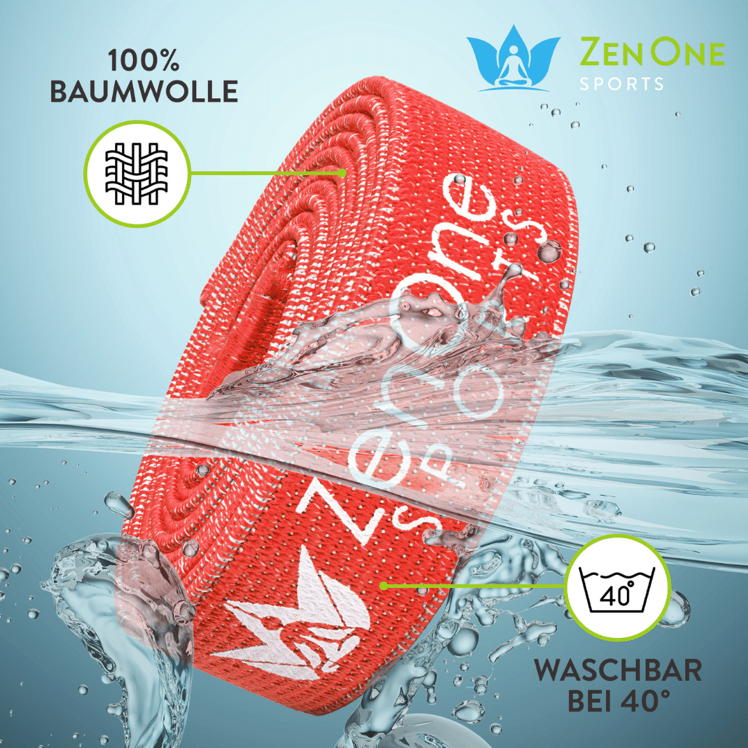 ZenBands Power Stoff Bundle – Widerstandsbänder Set 104 cm