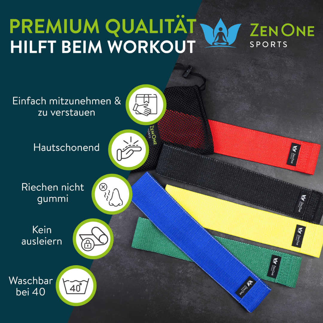 Fitness Loopband Set of 5 Fabric