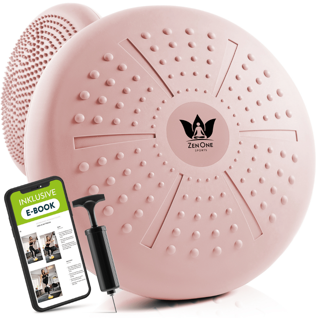 ZenBalance Ballsitzkissen mit Pumpe und Workout-Guide