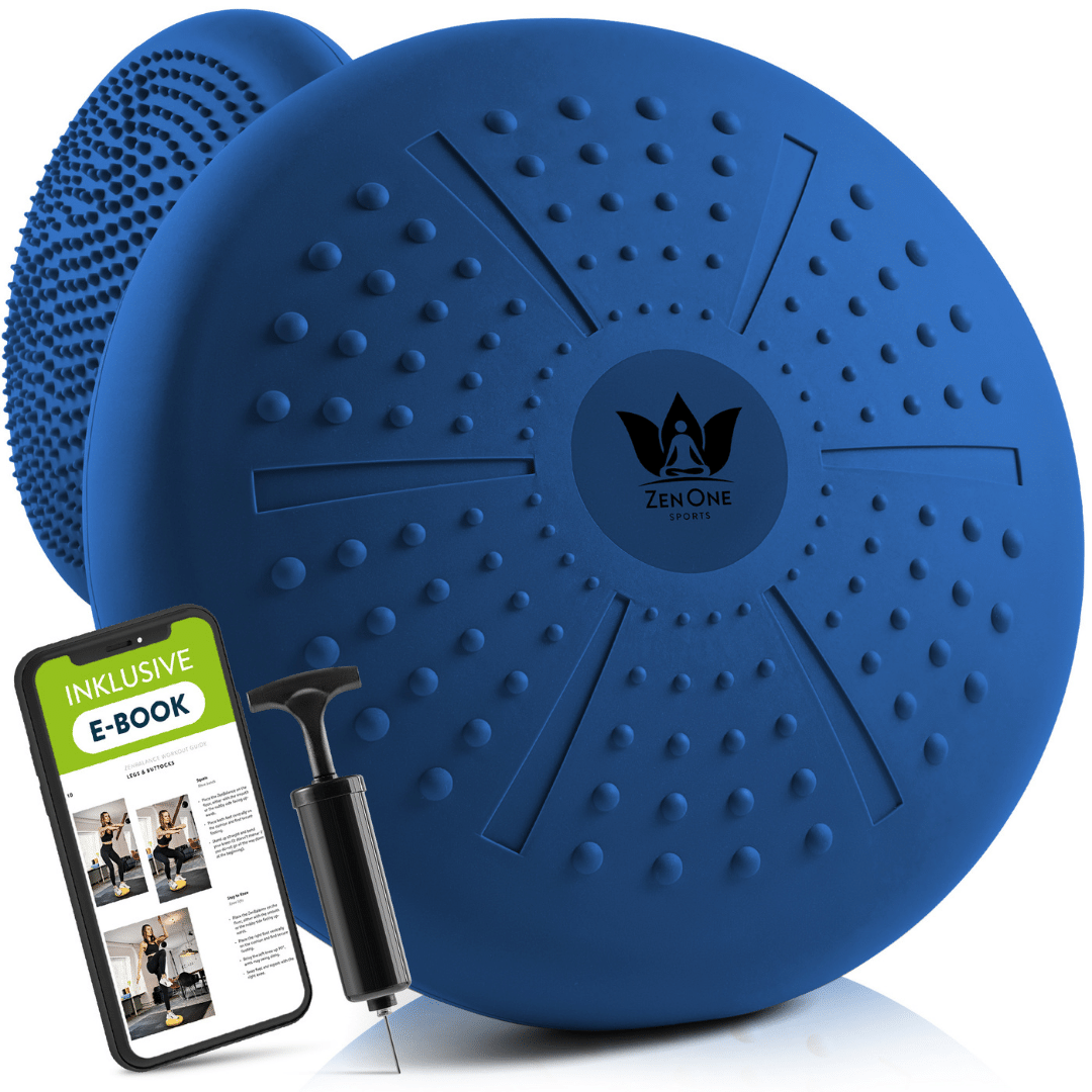 ZenBalance Ballsitzkissen mit Pumpe und Workout-Guide
