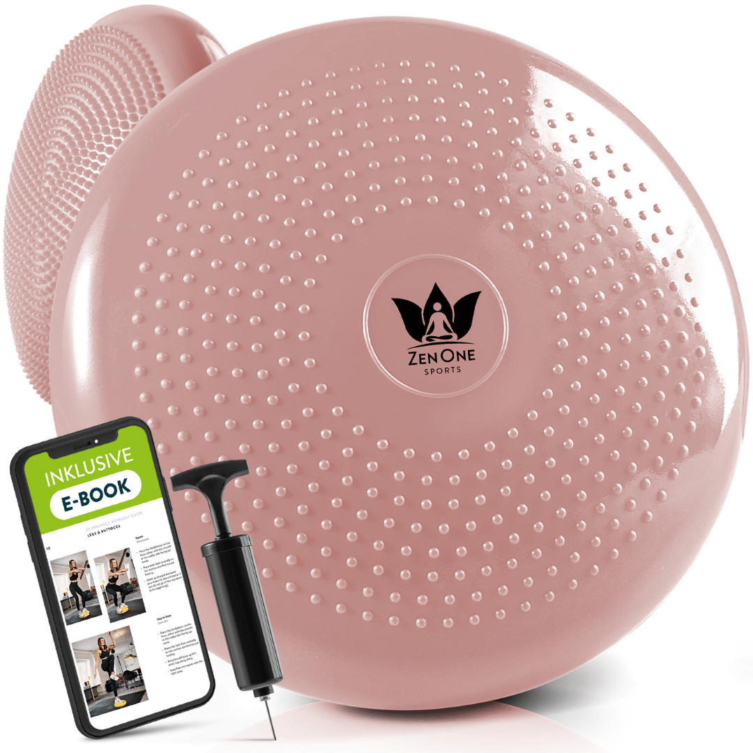 ZenBalance Ballsitzkissen mit Pumpe und Workout-Guide