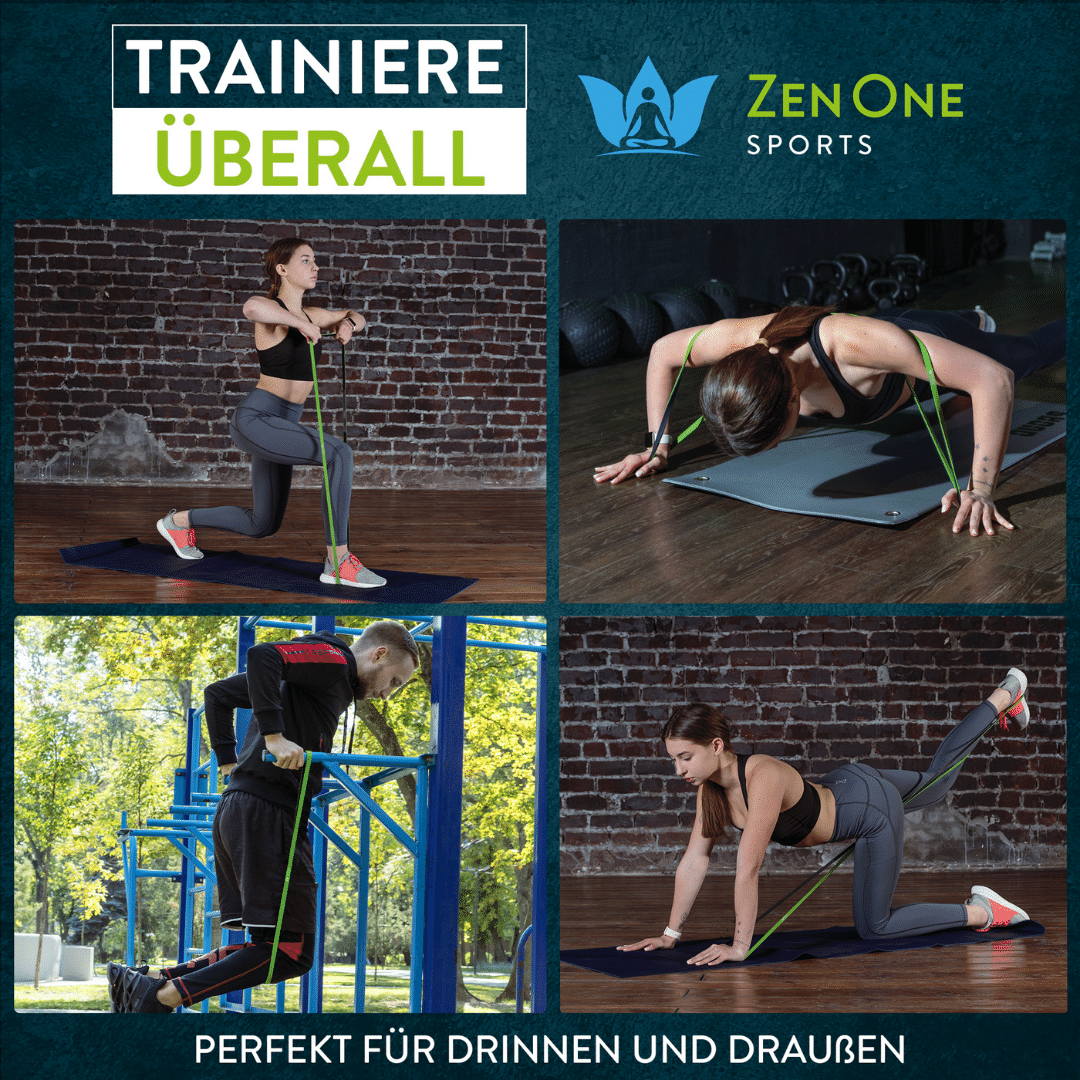 ZenBands Power Latex Bundle – Widerstandsbänder Set 104 cm
