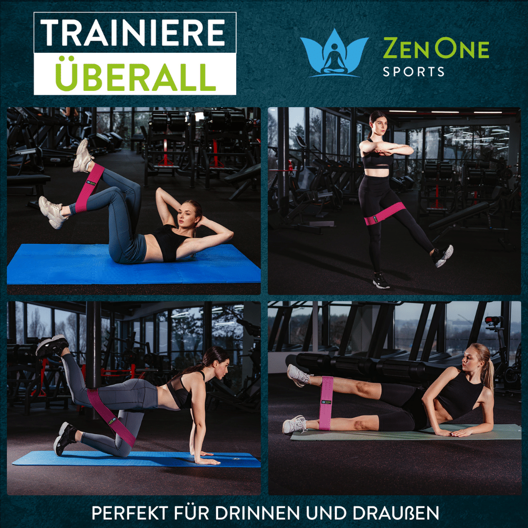 ZenLoops Hip Bands 3er Set – Anwendung beim Training (2)